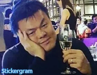 😚 Stickergram 男, 人, グラス, ワイン telegram sticker