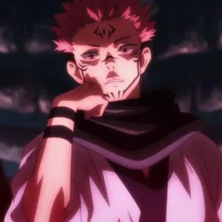 🎴 Ryomen Sukuna Jujutsu Kaisen Anime, Manga, Vervloekte geest, Demon, Koning der vloeken telegram sticker