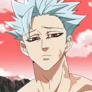 🤨 Ban The Seven Deadly Sins Аниме, Манга, Бан, Семь смертных грехов, Лис Грех Жадности, Бессмертный telegram sticker