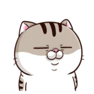 😶 猫, 子猫, 漫画, 動物, かわいい, 面白い telegram sticker