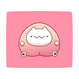 😥 kat, schattig, dier, kawaii, sticker, cartoon telegram sticker