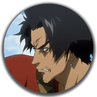 😠 Mugen Samurai Champloo anime, samurai, mugen, samurai champloo, karakter telegram sticker