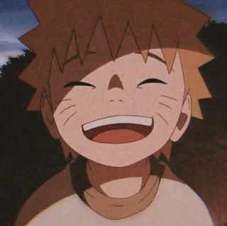 😃 Naruto Uzumaki Naruto Naruto, Naruto Uzumaki, Anime, Manga, lächelnd, glücklich, Cartoon telegram sticker