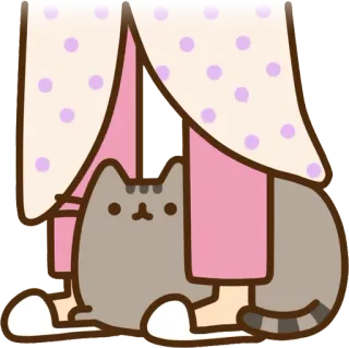 🙃 Pusheen Katze, Cartoon, süß, kawaii, Aufkleber telegram sticker