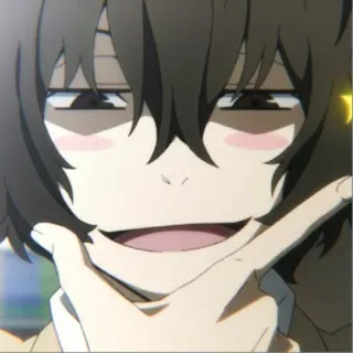 🧊 Anime, Sorriso irônico, Expressão facial, Retrato telegram sticker