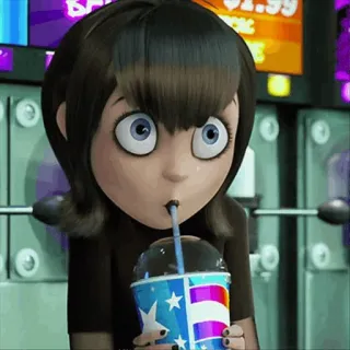 🌸 Mavis Hotel Transylvania Mavis, Hôtel Transylvanie, Dessin animé, Vampire, Animation, Boisson, Slurpee telegram sticker