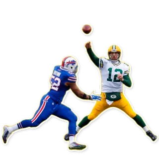 🇩🇿 Aaron Rodgers футбол, спорт, нфл, грин бэй пакерс, баффало биллс, квотербек telegram sticker