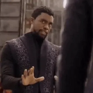 🌪 Black Panther Marvel chadwick boseman, wakanda, tchalla, marvel, herói telegram sticker
