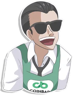 😎 COINBAR cartone animato, coinbar, affari, uomo, server telegram sticker
