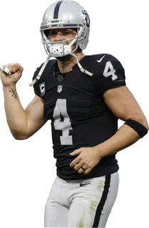 ✊ Derek Carr Derek Carr, NFL, Oakland Raiders, Giocatore di Football Americano, Sport, Quarterback telegram sticker