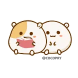 Hamster Bean 🐹@MochaStickers whatsapp stickers