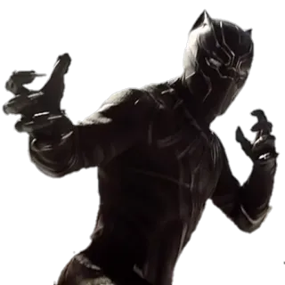 🙌 Black Panther super-héros, Marvel, Wakanda, Black Panther, comics, héros telegram sticker