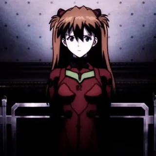 🎪 Asuka Langley Soryu Neon Genesis Evangelion anime, character, girl, Asuka Langley, Evangelion, NGE telegram sticker