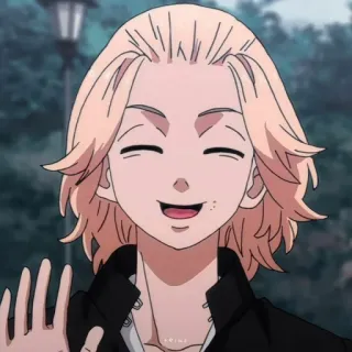 💫 Mikey anime, mikey, tokyo revengers, happy, smiling, cartoon, manjiro sano telegram sticker