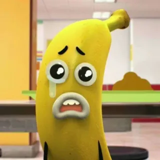 😢 Banana Joe The Amazing World of Gumball Kartun, Sedih, Menangis, Pisang, Karakter telegram sticker