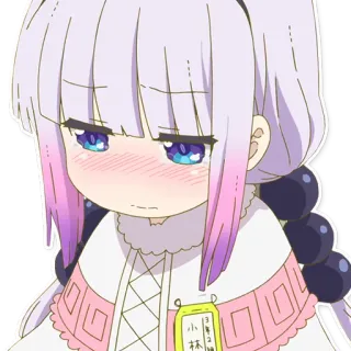 ☺️ Kanna Kamui Miss Kobayashi's Dragon Maid 小林 3年2組 Anime, Kawaii, Dragão, Kanna, Fofo telegram sticker