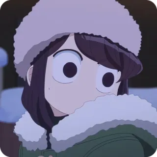 🙂 Komi Shouko Komi Can't Communicate Anime, Hiver, Mignon, Komi cherche ses mots, Komi Shouko, Fille, Fille anime whatsapp sticker