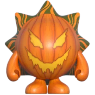 🎃 ฟักทอง, ฮาโลวีน, สัตว์ประหลาด, สิ่งมีชีวิต, สีส้ม, เทศกาล, วันหยุด telegram sticker