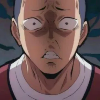 🏐 anime, manga, shocked, expression, face telegram sticker