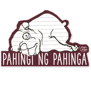 🙁 PAHINGI NG PAHINGA Hund, Tagalog, Ruhe, Entspannung, süß, Tier whatsapp sticker