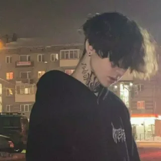 🙂 Emo, Jongen, Tatoeage, Donker, Gothic, Tiener telegram sticker