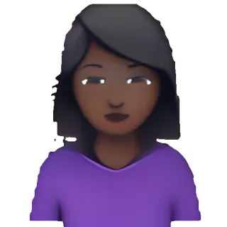 🥑 Emoji, Donna, Persona, Avatar telegram sticker