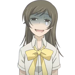 😰 Nanami Momozono Kamisama Kiss anime, ragazza, piangendo, triste, angosciata telegram sticker