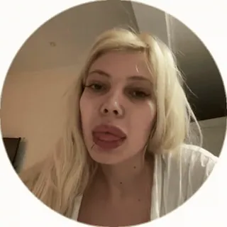 🙂 blond, vrouw, selfie, gezicht, persoon telegram sticker