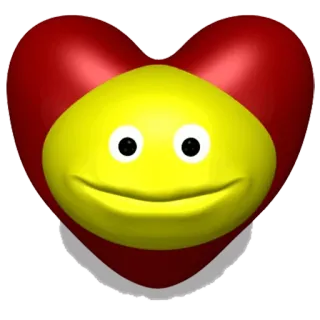 ❤ 心, 微笑, 表情符号, 爱, 快乐 telegram sticker