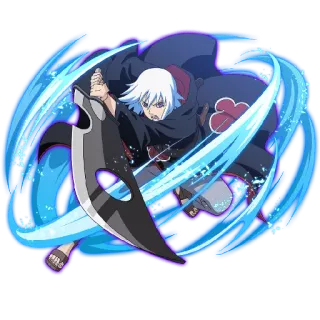 🥵 Suigetsu Hozuki Naruto อนิเมะ, ดาบ, นินจา, น้ำ, ซุยเก็ตสึ, โฮซึกิ whatsapp sticker