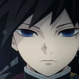 🌊 Giyu Tomioka Demon Slayer アニメ, 鬼滅の刃, 冨岡義勇, キャラクター, 漫画 whatsapp sticker