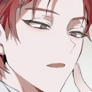 🥀 Anime, Manga, Personaje, Pelo rojo, Arte, Ilustración telegram sticker