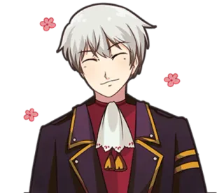 ☺️ Anime, Feliz, Flor, Desenho animado whatsapp sticker