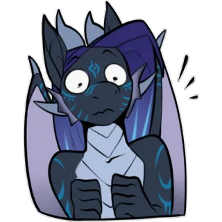 😱 dragon, cartoon, sticker, cute, fantasy telegram sticker