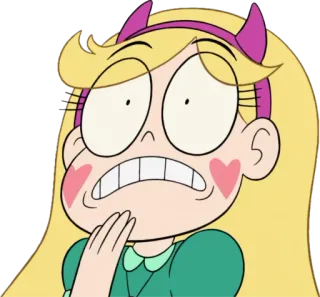 😵 Star Butterfly Star vs. the Forces of Evil การ์ตูน, กังวล, แอนิเมชัน, ขยะแขยง telegram sticker