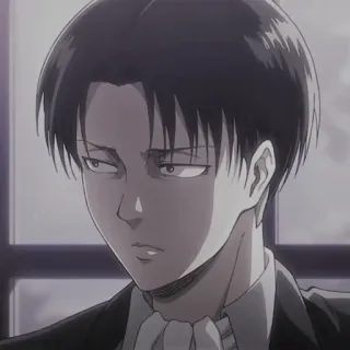 ⛓ Levi Ackerman Attack on Titan anime, manga, levi, attack on titan telegram sticker