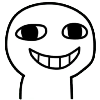 😀 kartun, emoji, wajah, senyum, ekspresi telegram sticker