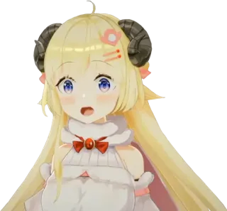 🐏 Tsunomaki Watame Hololive อนิเมะ, วีทูบเบอร์, สึโนมากิ วาตาเมะ, โฮโลไลฟ์, แกะ, น่ารัก telegram sticker