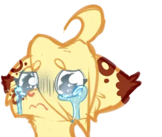 😭 sad, crying, cartoon, tears, emotion telegram sticker