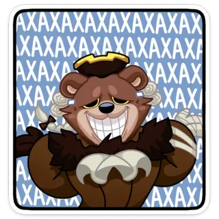 😃 AXAXAXAXAXAXAXAXAXAXAXAXAXAXAXAXAXAXAXAXAX oso, dibujos animados, personaje, adhesivo, humor whatsapp sticker