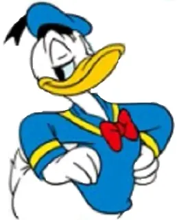 😗 Donald Duck мультяшный персонаж, утка, дисней, мультяшный telegram sticker