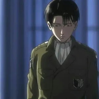 🖤 Levi Ackerman Attack on Titan Levi, Attack on Titan, Anime, Soldaat, Kapitein Levi telegram sticker