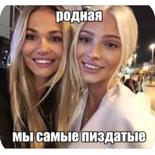 🫥 родная
мы самые пиздатые mujeres, ruso, ofensivo, amigos, selfie, fiesta, diversión telegram sticker