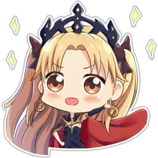 😀 Ereshkigal Fate/Grand Order animé, chibi, Ereshkigal, Fate/Grand Order, mignon, fanart telegram sticker