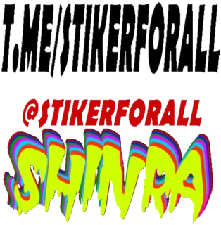 🉐 FMESTIKERFORALL
@STIKERFORALL
SHINRA sticker, text, logo, typeface telegram sticker
