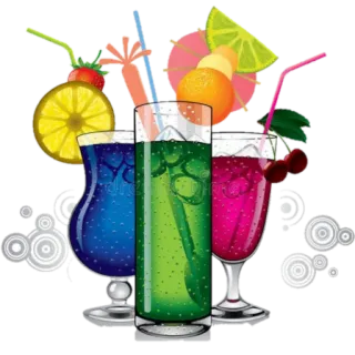 🍹 Cócteles, Bebidas, Refrescos, Verano, Fiesta, Alcohol, Fruta, Vacaciones, Tragos telegram sticker
