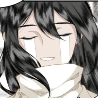 ⚪ traurig, weinend, Anime, Manga, emotional, Tränen, Charakter telegram sticker