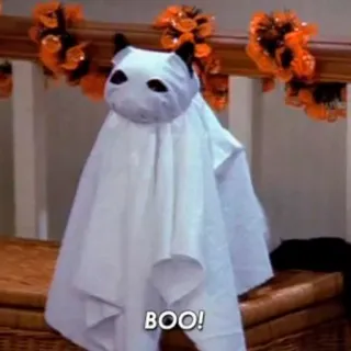 👻 BOO! ghost, halloween, boo, costume, spooky telegram sticker