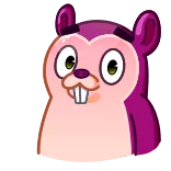 🤢 hamster, animal, fofo, desenho animado, roedor telegram sticker