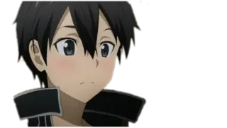 ⚔ Kirito Sword Art Online anime, kirito, sword art online, character, japanese animation, avatar telegram sticker